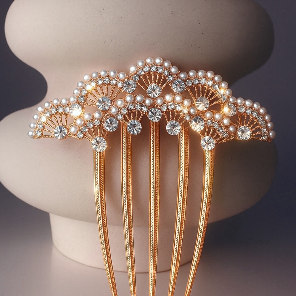 Elegant Pearl Hair Comb: Dreamy Wedding Hair Accessory (brand new)